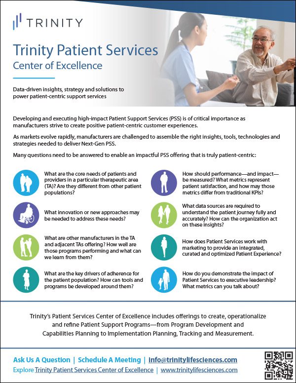 Patient Services Center of Excellence Brochure cover
