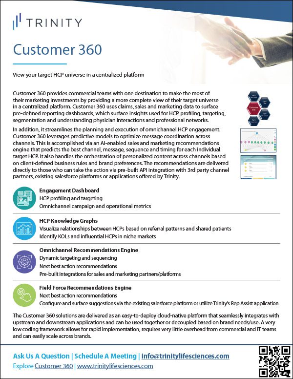 Customer 360 Brochure cover