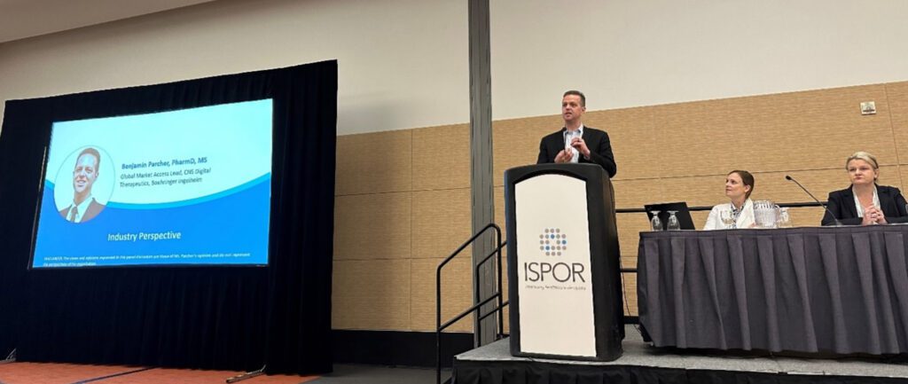 Benjamin Parcher provides Industry Perspectives at ISPOR 2023