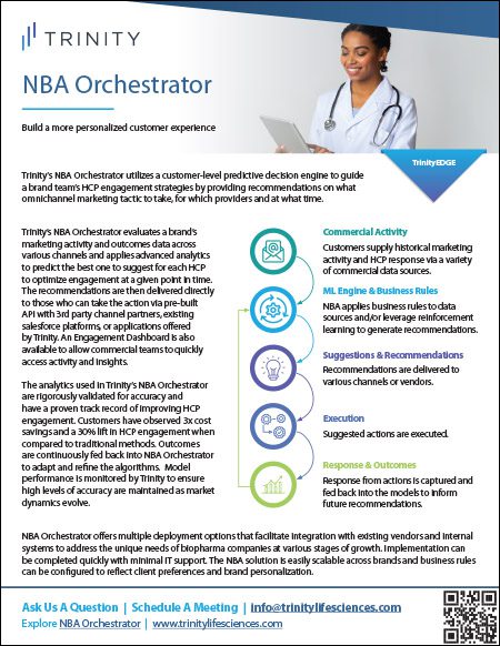Next Best Action / NBA Orchestrator Brochure cover