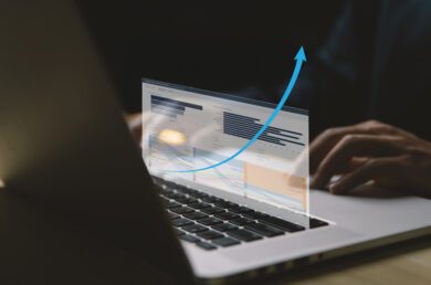 Snowflake Webinar - patient outcome chart with exponential arrow