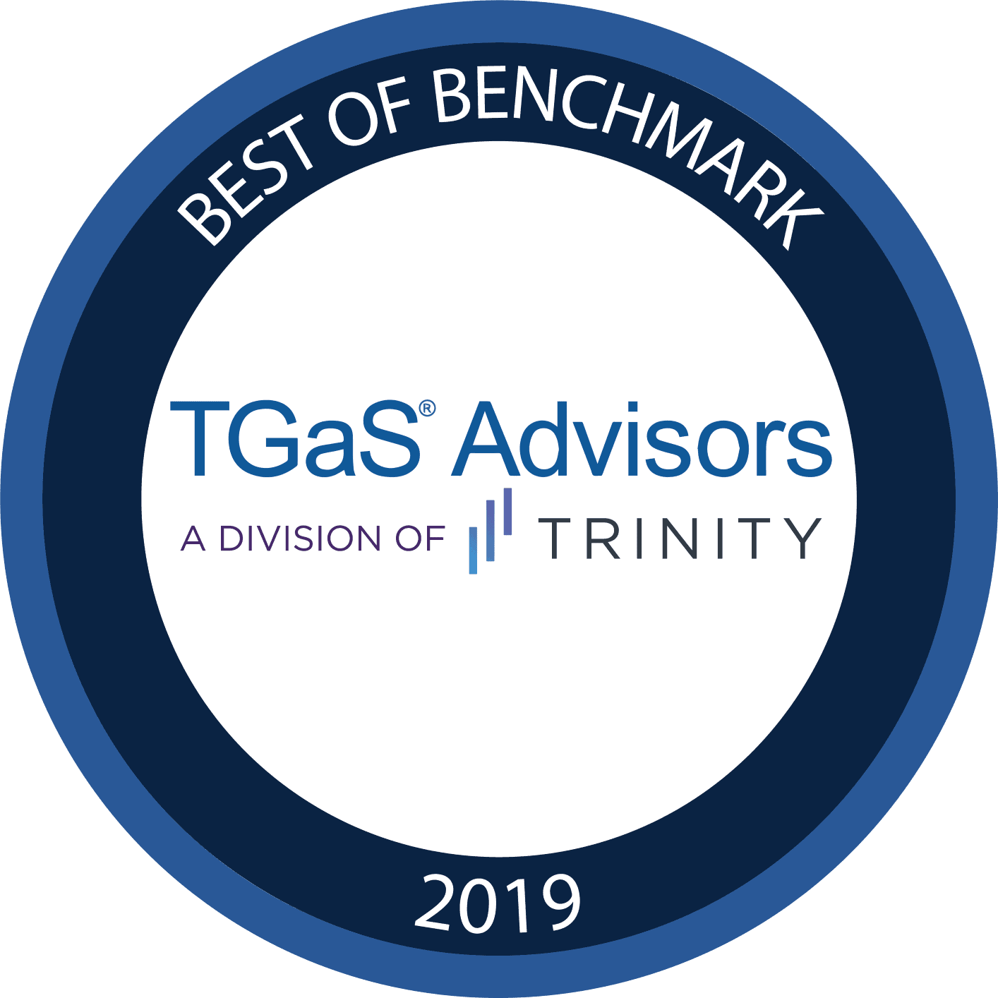 TGaS Advisors Best of Benchmarking seal