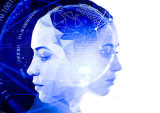Female payer with her digital twin