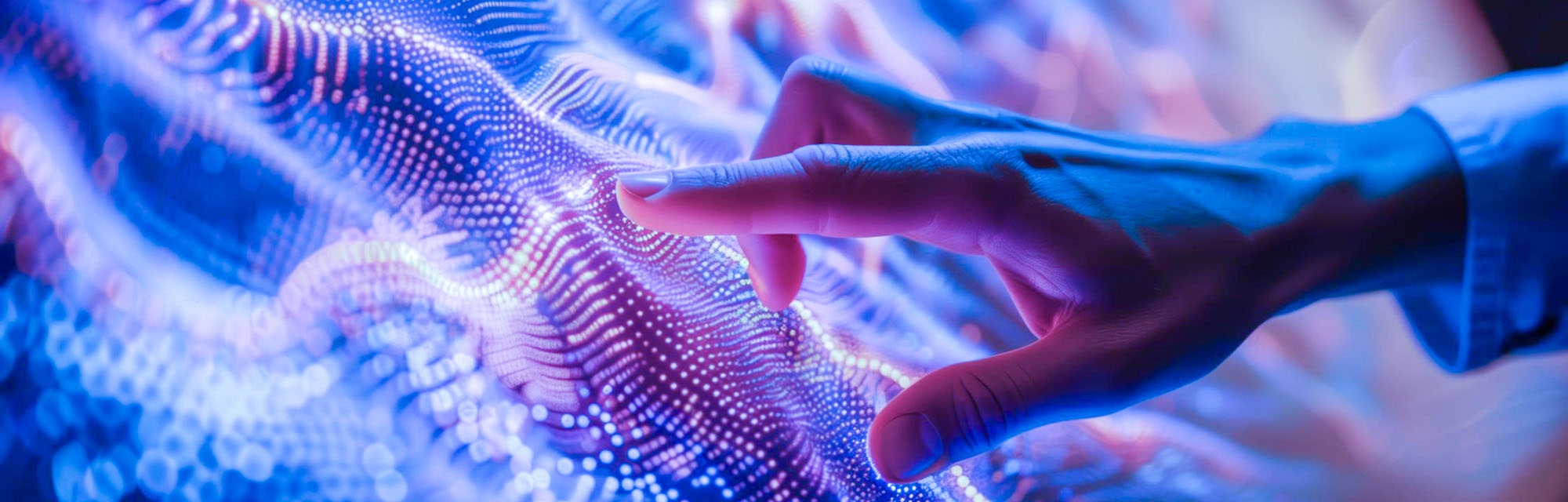Person interacting with data fabric