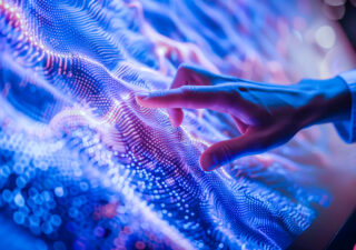 Person interacting with data fabric